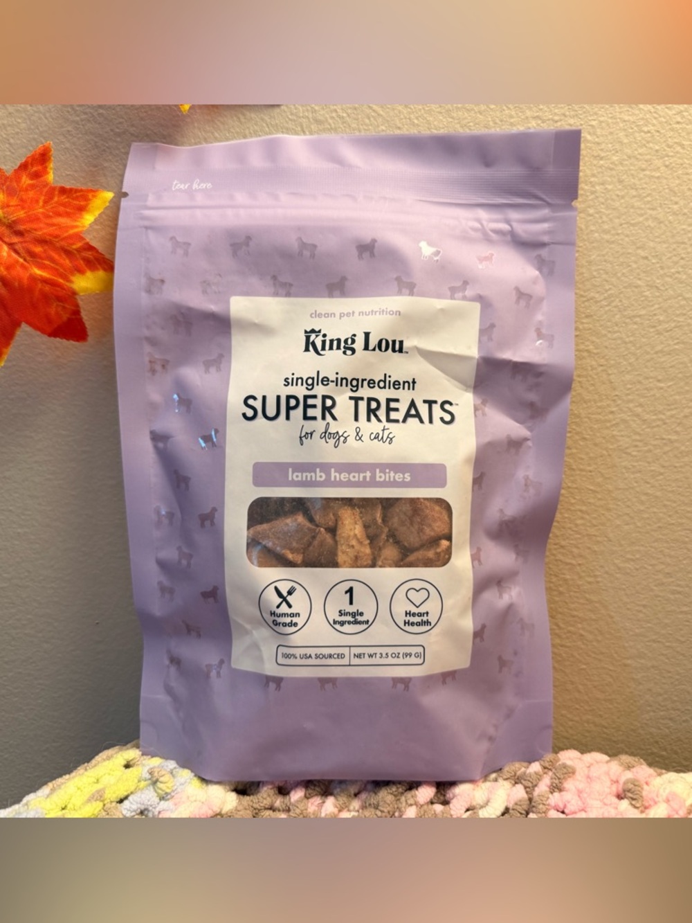 King Lou Pets Lamb Heart Bites